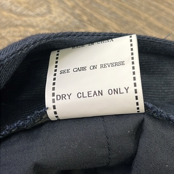 NWT P Luca Milano Women’s High Rise Wide Flare Leg Pants -Navy Blue Size Medium - Picture 6 of 10